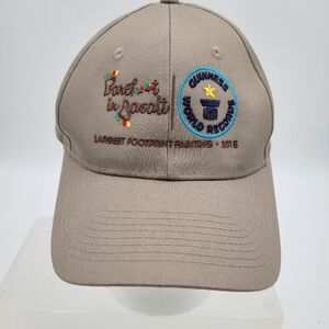 Port and Company Hat Barefoot in Basalt Guiness Book of World Records Tan